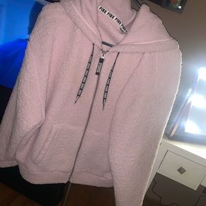 VS PINK Sherpa zip up